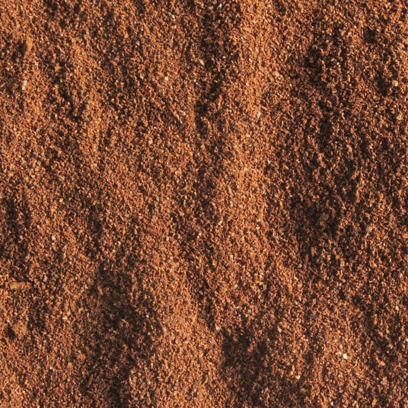 Minced coffee ground texture